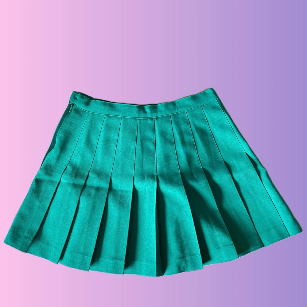 Y2K vintage Teal Reebok Pleated Tennis Skirt Sz 10